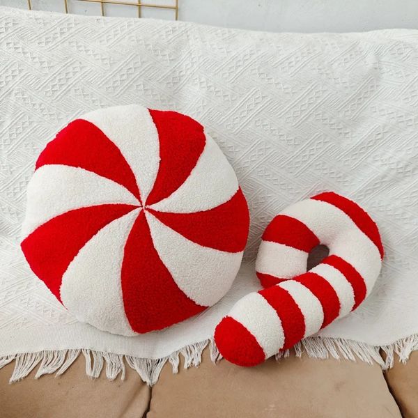 Christmas Candy Pillow Soft And Comfortable Cane Throw Sofa Bed Decorative Chair Cushion Gift For Kids 241213