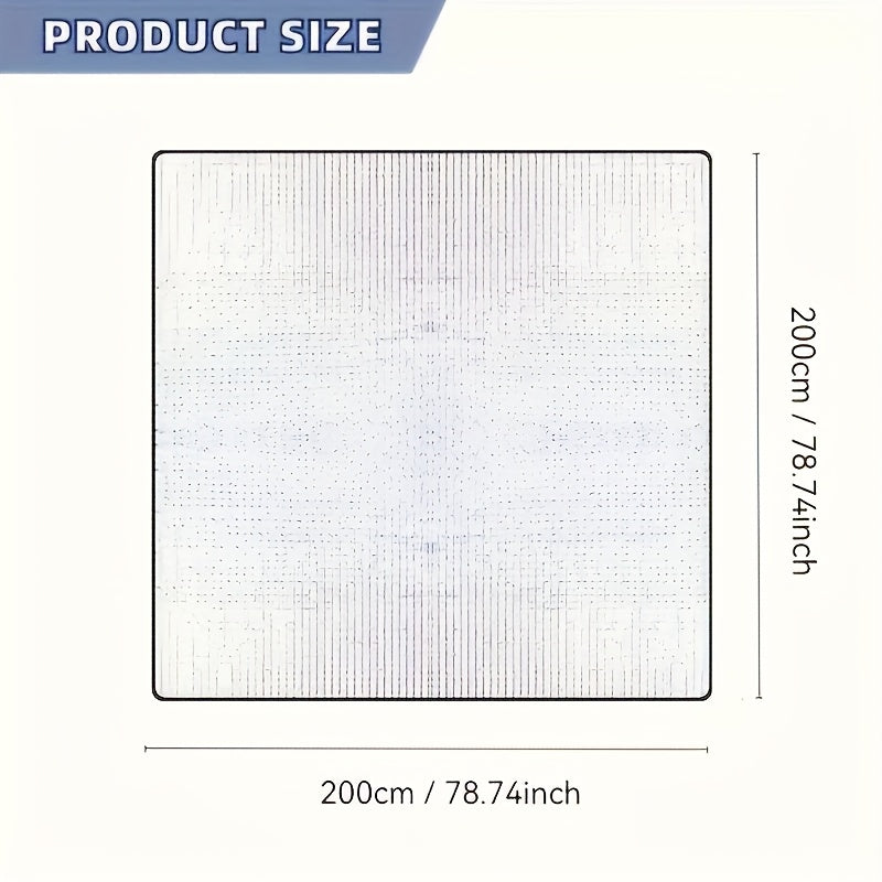 TEMU Foldable Camping Mat - Portable Lightweight Outdoor Picnic Blanket With Epe Material, Solid Color For Camping, Beach, Backpacking & Hiking, Use,