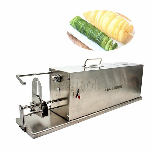 110V 220V Electric Potato Tower Machine Fruit Vegetable Cutter Potato Slicer Whirlwind Potato Machine Fry Potato Towers Cutter