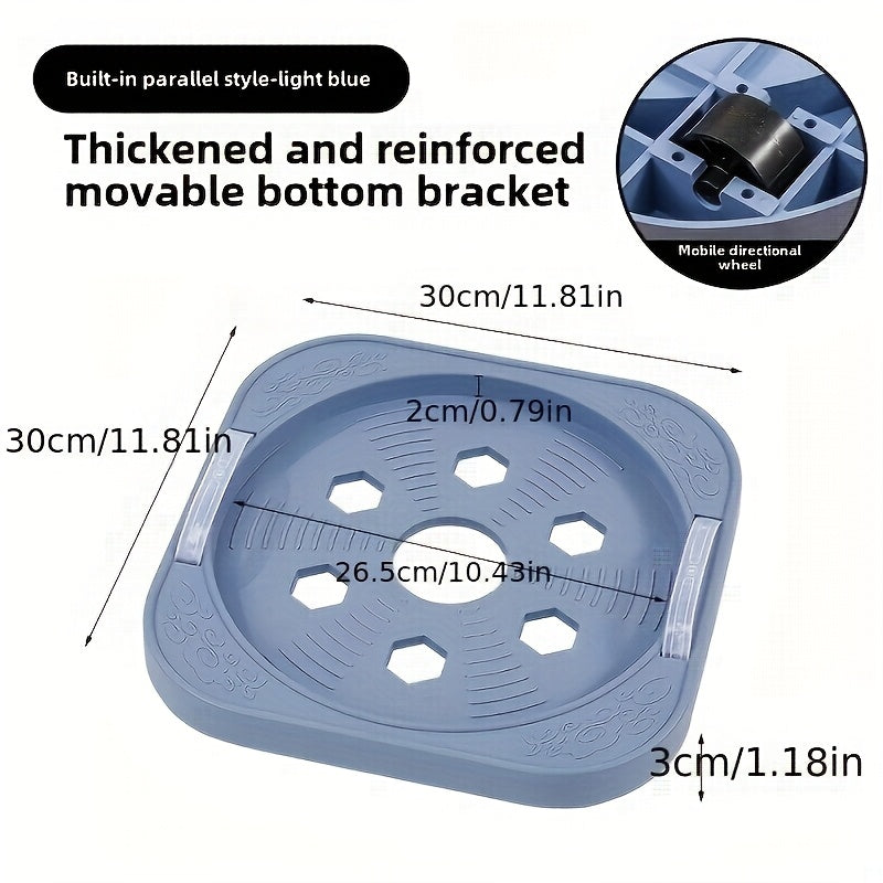 TEMU A Movable Multifunctional Base, A Versatile Storage Rack, With Parallel Wheels, A Heavy-duty Mobile Stand Suitable For Bottles, Plant Pots, And