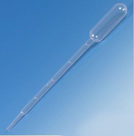 Globe Scientific Transfer Pipette, 5 mL, 3.4 mL Draw Volume, Case of 400