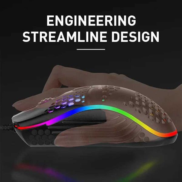 Mice 2.4G USB Wireless Mouse Charging Gaming Mouse RGB Light Honeycomb Gaming Mouse Desktop PC Laptop Mouse y240914