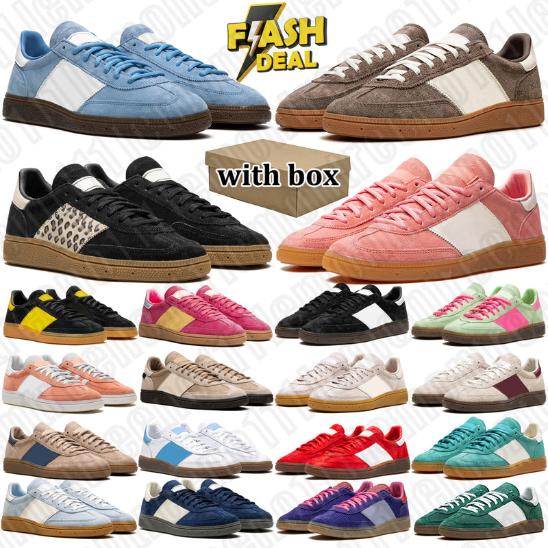 with box men women casual shoes spezialsneakers black white gum red pink mens outdoor sports trainers