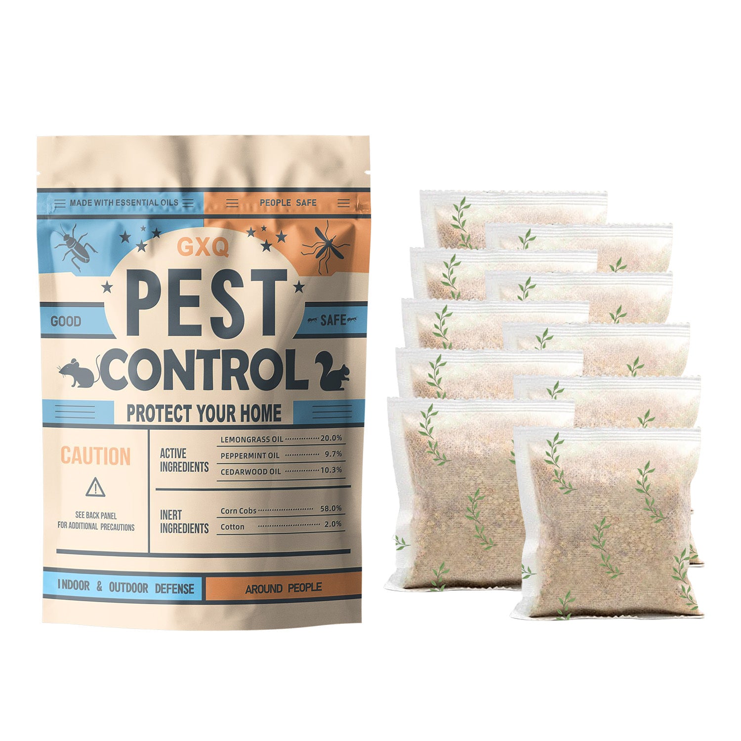 TEMU Pest Control, Powerful Insect Repellent Sachets, Peppermint Pest Repellent – Mice-rats-, Pests Away, Home Insect & Rodent Repellent (against