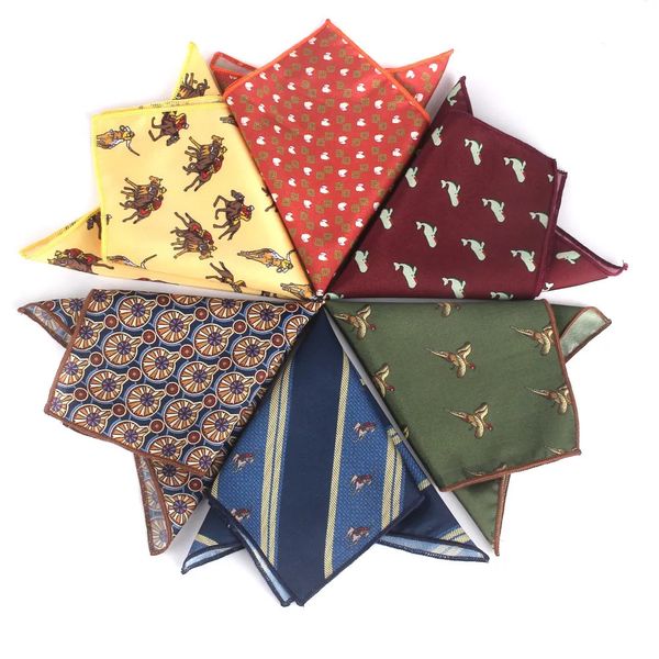 Cravat Animal Print Pocket Square For Men Women Floral Print Suits Kerchief Men&#039;s Handkerchiefs Soft Square Handkerchief Towels Scarves
