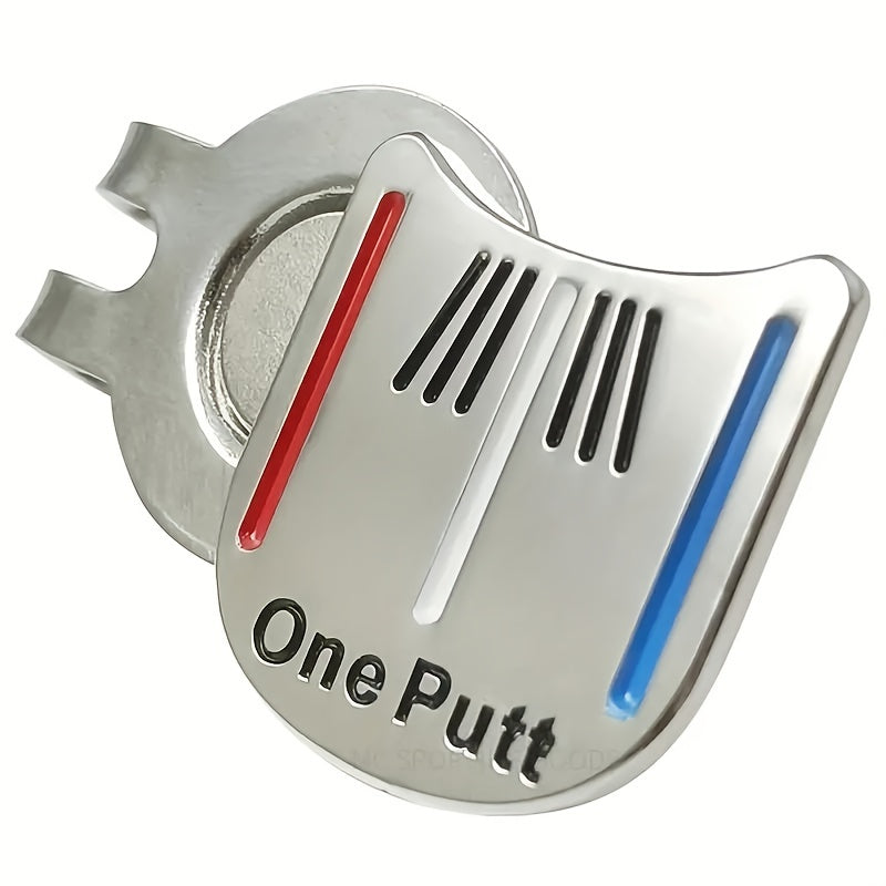 TEMU Magnetic Golf Hat Clip With Metal Ball Marker - Convenient And Stylish Accessory For Golfers