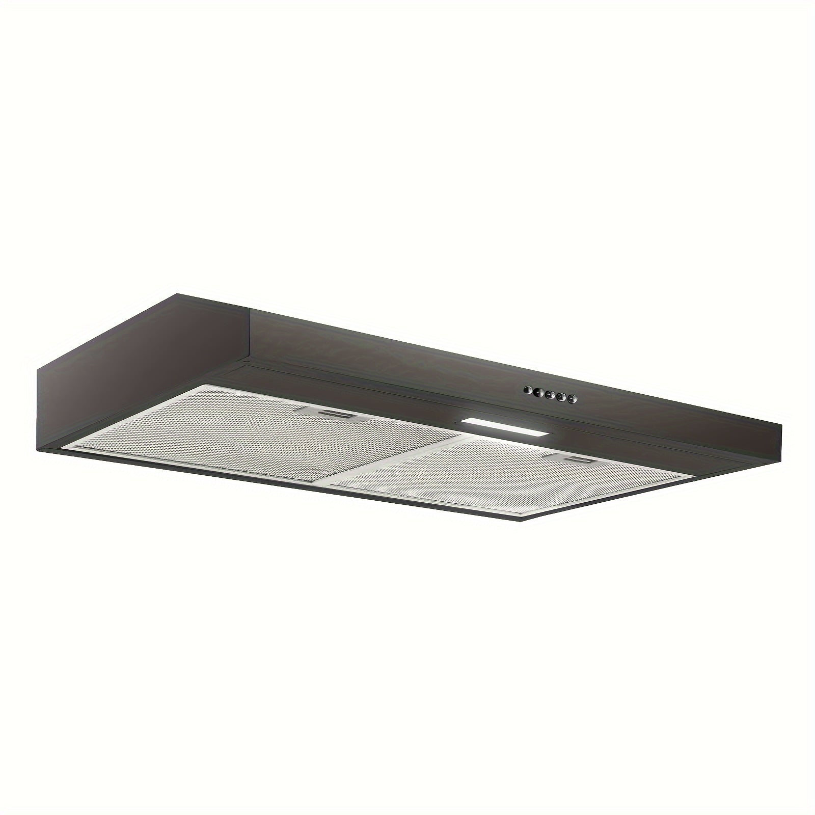 TEMU Under Cabinet Range Hood 30 Inch With , Ductless Range Hood, Exhaust Fan, Stainless Steel Range Hood W-led Light, Push Button, 230cfm Under