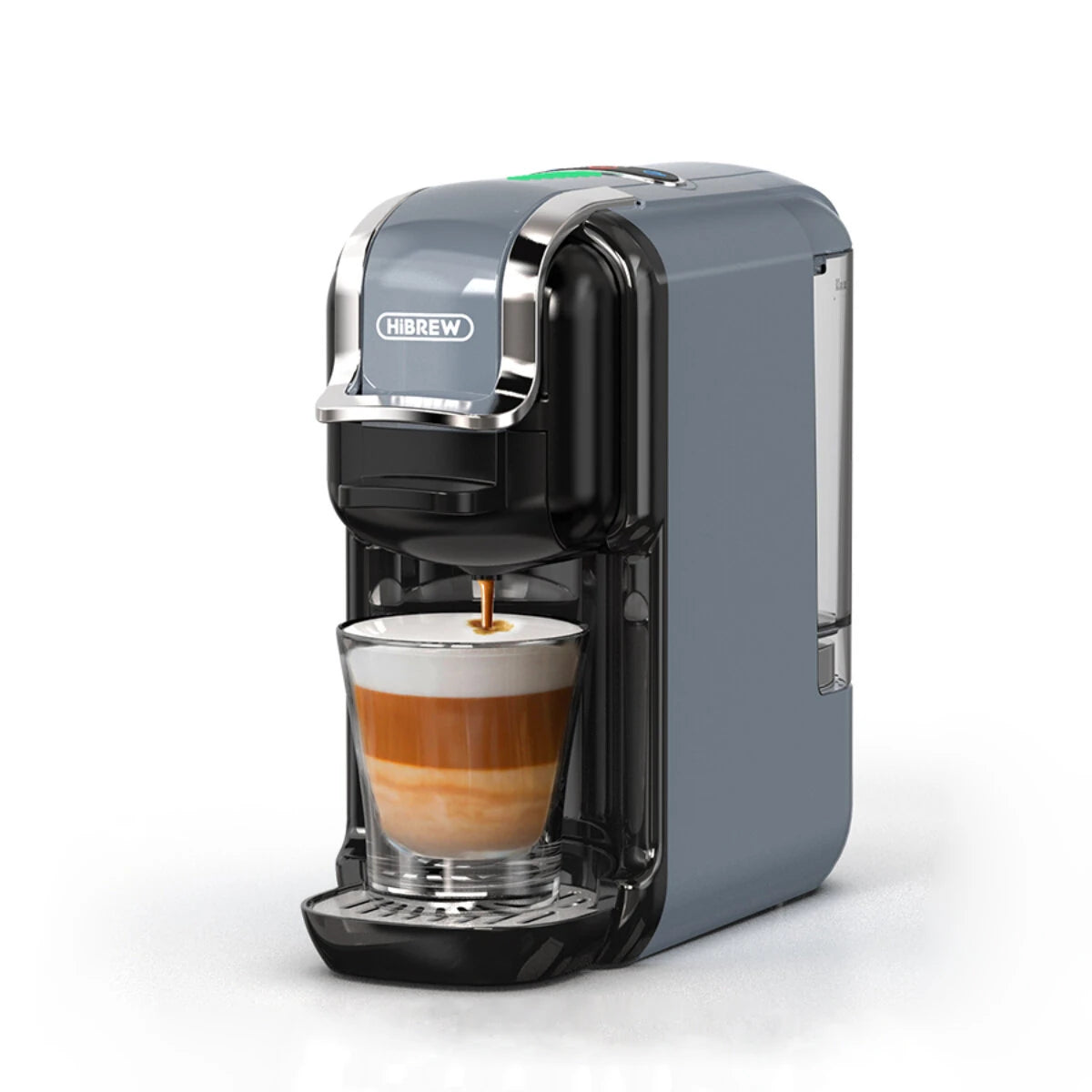 [EU Direct] HiBREW H2B 5-in-1 Espresso Machine, 19 Bar Single Serve Coffee Maker for K-Cup, NS, DG Capsule, ESE Pod & Gr