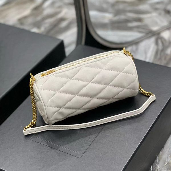 10A Mirror Quality Designer Small Classic Chain Bag 24cm Women Bag Large Capacity Bag Womens Genuine Leather Handbags CrossbodyShoulder Chai