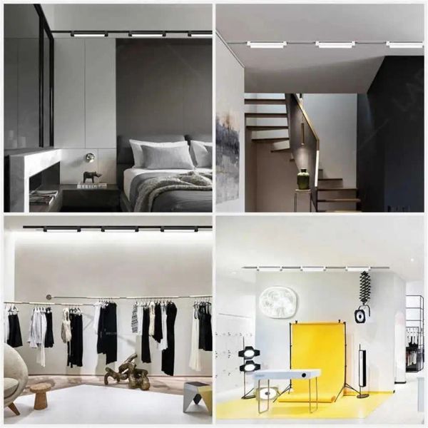 Led Track Light Spot LED 10W 20W 30W Wall Lamp Floodlight COB Rails Spot Track lighting Fixture Clothing Shop Living Room Home