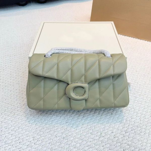 10A tabby bag 26 tabby shoulder bag pillow baguette bag women real leather quilted knitting C letter flap handbag crossbody small bags chain
