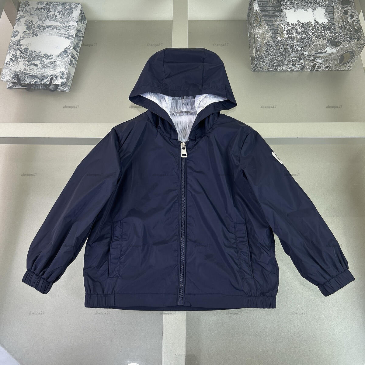 Top hooded baby coat Fish pattern print boys girls Jacket kids designer clothes autumn child Outwear A239X07N061