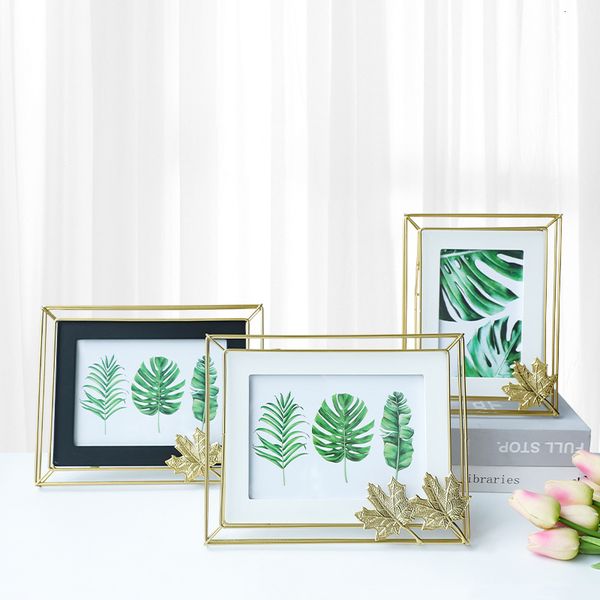 ddmygifts Iron art photo frame display platform Instagram style Nordic light glass 6-inch 7-inch personalized creative modern minimalist chi