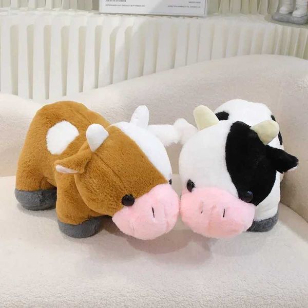 Stuffed Plush Animals Cute Cartoon Cow Plush Toys Soft Stuffed Animals Cattle Baby Appease Dolls for Kids Boys Birthday Gifts