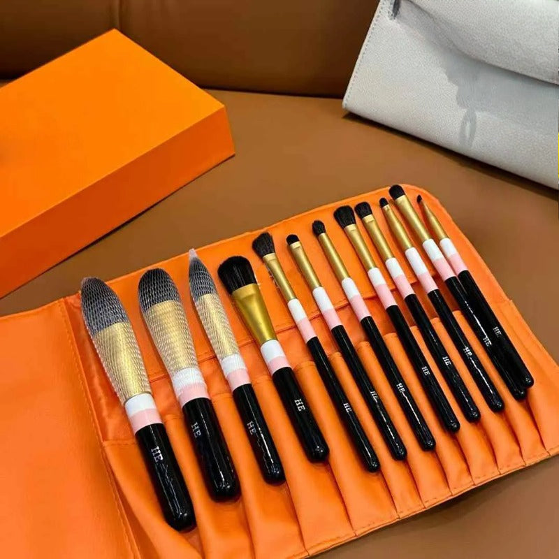 Designer Makeup Brushes Wool Loose Powder Brush Correcting BrushBlush Foundation Brush Complete Gift Set
