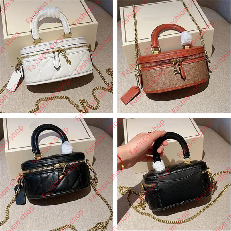 Designer coa Quilted TRAIL 17 chain bag women mini box handbag co a chs Sacoche high quality Shoulder crossbody bags Clutch wallet Hobo purses messe