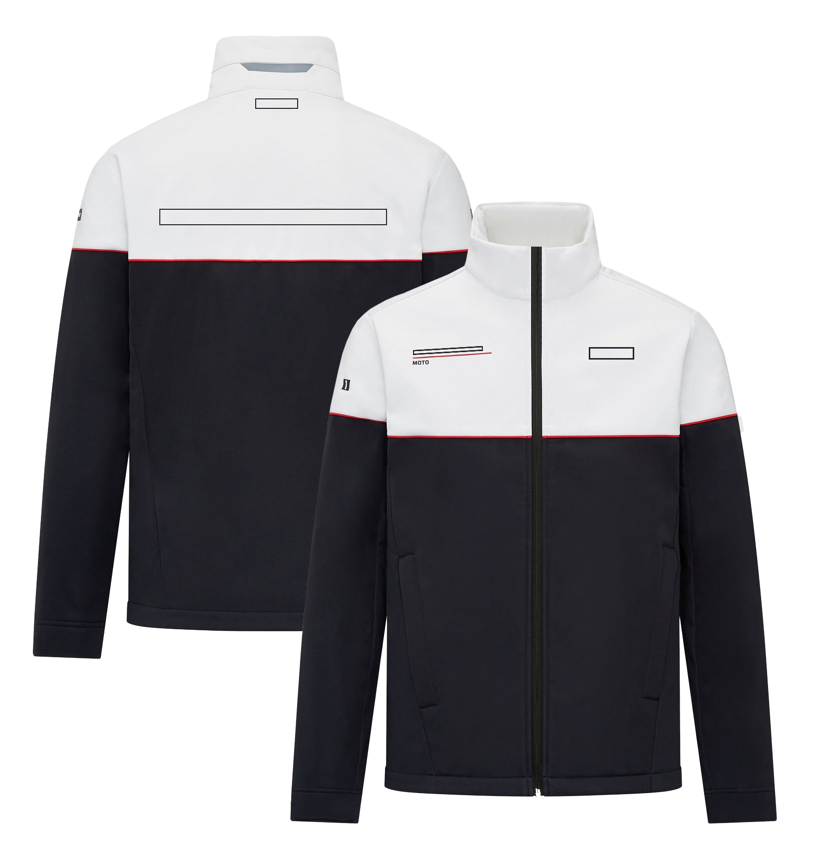 Racing Sports Team Softshell Jacket Men&#039;s Fashion Full-length Zipper Collar Jacket Spring Autumn Brand Sweatshirt Jacket Plus Size