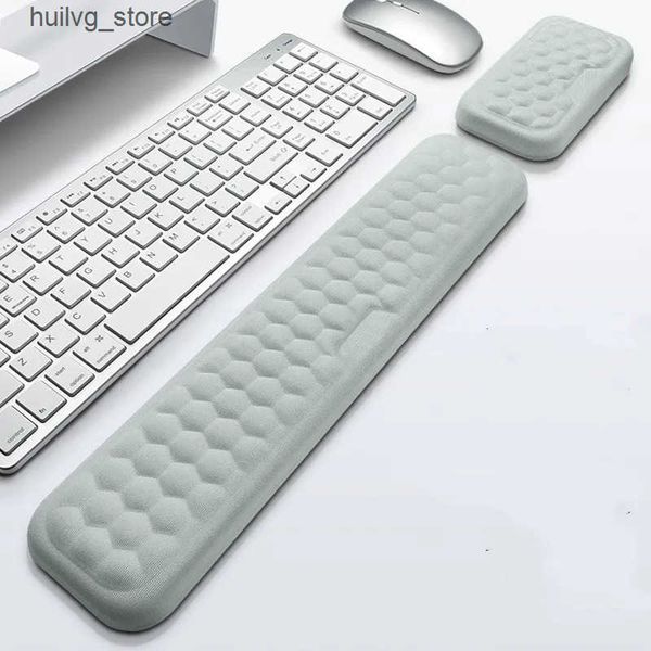 Mouse Pads Rests Keyboard Wrist Rest Pad Ergonomic Soft Memory Foam silica gel Rebound Support Desktop Easy Typing Pain Relief for Office Ho