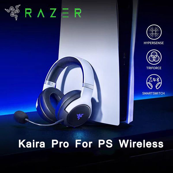Razer Kaira pro PS wireless Special edition Headphones E-sports Gaming Headset with Microphone 7.1 Surround Sound noise cancelling headphone