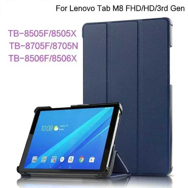 Case For Tab M8 3rd Gen FHD HD TB 8505F TB-8505X 8506F 8705F Cover PU Leather Stand Case for Tab M8 TabletC250116