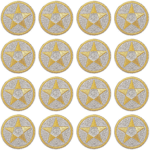 30 pezzo di stoffa da ricamo computerizzata con ferro da stiro-cucire su toppe