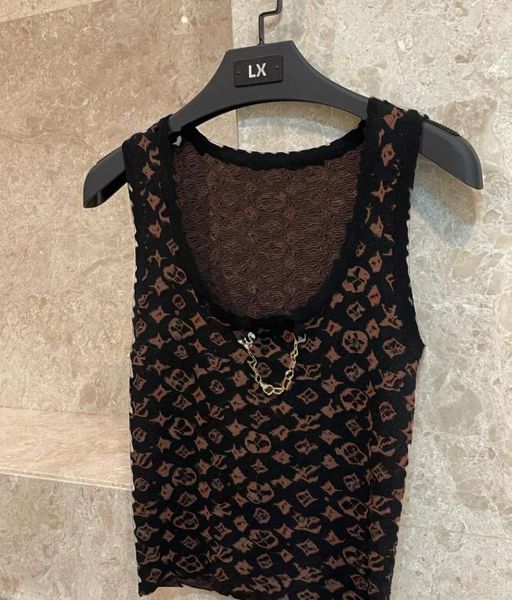 high quality Women&#039;s Tanks Camis High elasticity Knitted vest sleeveless sweater woman tank top