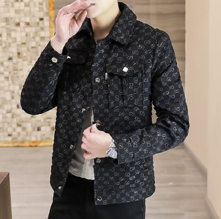 autumn mens jacket plaid long sleeve slim fit designer jacket men coat Outerwear