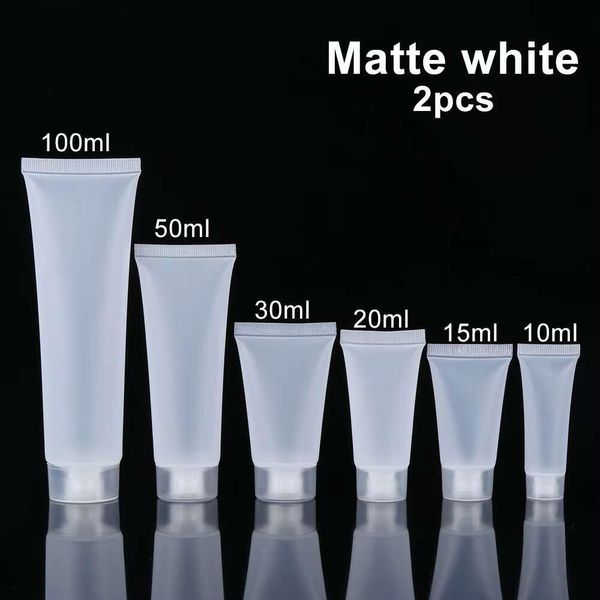 2Pcs Makeup Tool Empty Squeeze Containers Lotion Packing Refillable Bottle Cream Tube Shampoo Holder