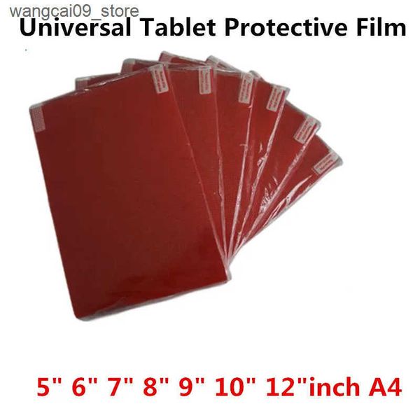 Protectors Clear Soft Tablet PC Screen Protector For Universal 5.0 6.0 7.0 8.0 9.0 10 12 inch A4 Car G Game Camera Clean Protective Film J24