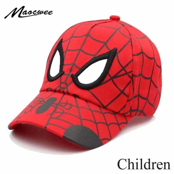Spiderman Baseball Cap For Boys Girls Baby Baseball Caps Cotton Summer Breathable Sun Hat Children Hip Hop Hats Z250118