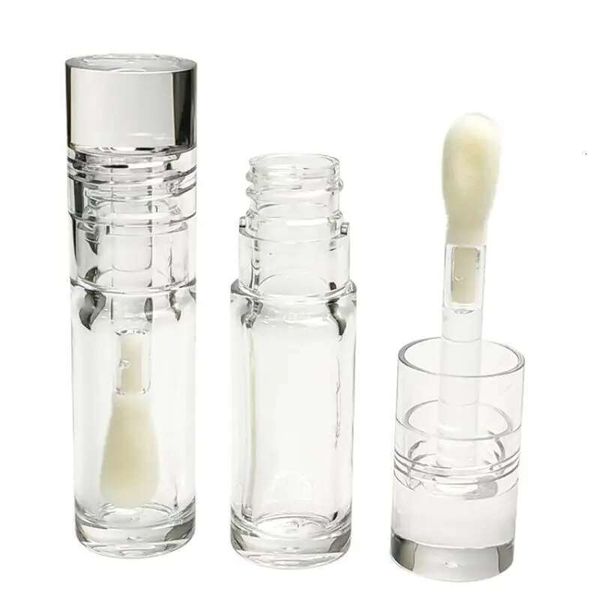 10Pcs Empty 5.5Ml Big Doe Foot Transparent Tubes Round Cosmetic Lipgloss Tube Clear Lip Balm Bottle Refillable