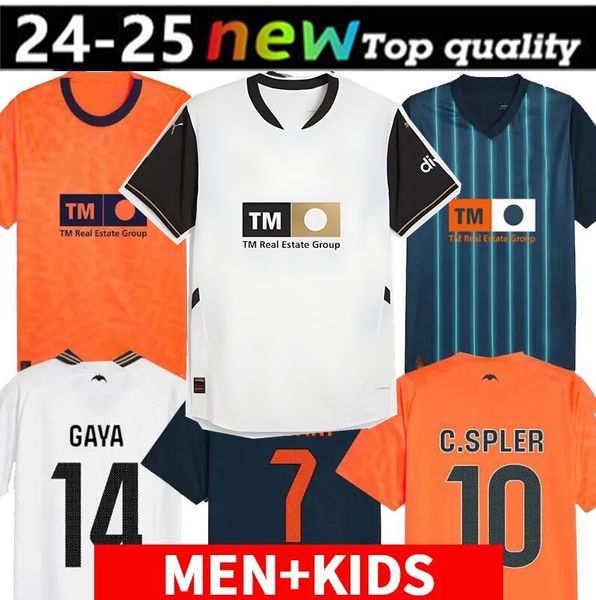 24 25 Valencias soccer jerseys CAVANI GUEDES GAMEIRO camisetas de futbol Gaya men kids kit football shirts 2023 2024 Rivero C.SOLER Cheryshe