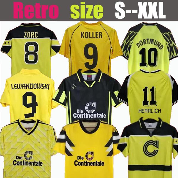 98 99 retro 01 02 soccer jerseys 00 02 classic football shirts Lewandowski ROSICKY BOBIC KOLLER 95 96 97 94 95 12 13 REUS MOLLER Dortmund M.