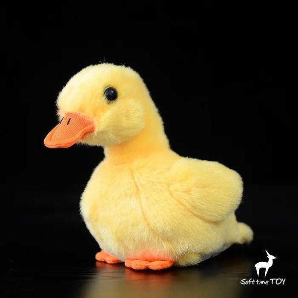 Plush Dolls Lifelike duck doll yellow duck plush toy artificial animal plush toy gift 15cm collection toy simulation mole doll z241114