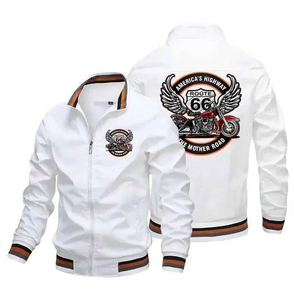 Jackets masculinos 2024 Mens primavera e outono ao ar livre casual Hip Hop Baseball Jacket à prova de vento Modotcycle High Quty Sports Coa