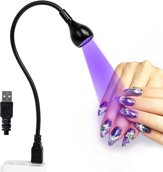 Nail Dryers Mini UV LED nail lamp nail polish curing lamp mini UV nail lamp UV nail polish dryer nail art tool G240529