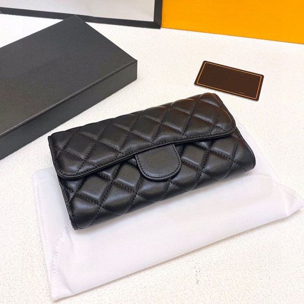 Designer CC Wallets cowhide Leather Sheepskin Wallet Classic coin purse Handbags Classic Clutch Bags Luxurys Purse Card Women Ccredit card s