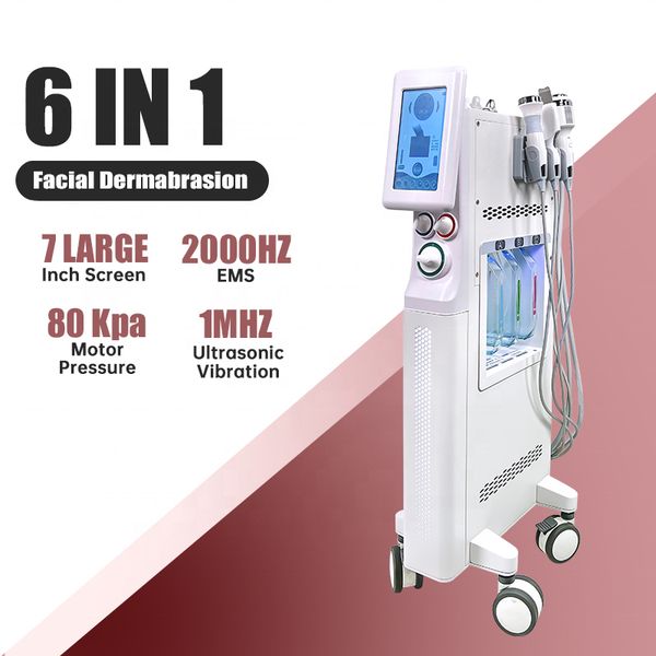 Hydrogen Oxygen Bubble Cleaning Machine Skin Dirt Cutin Remove Face Smoothing Blackhead Acne Remove Face Lifting Whitening 6 Handles Vertica