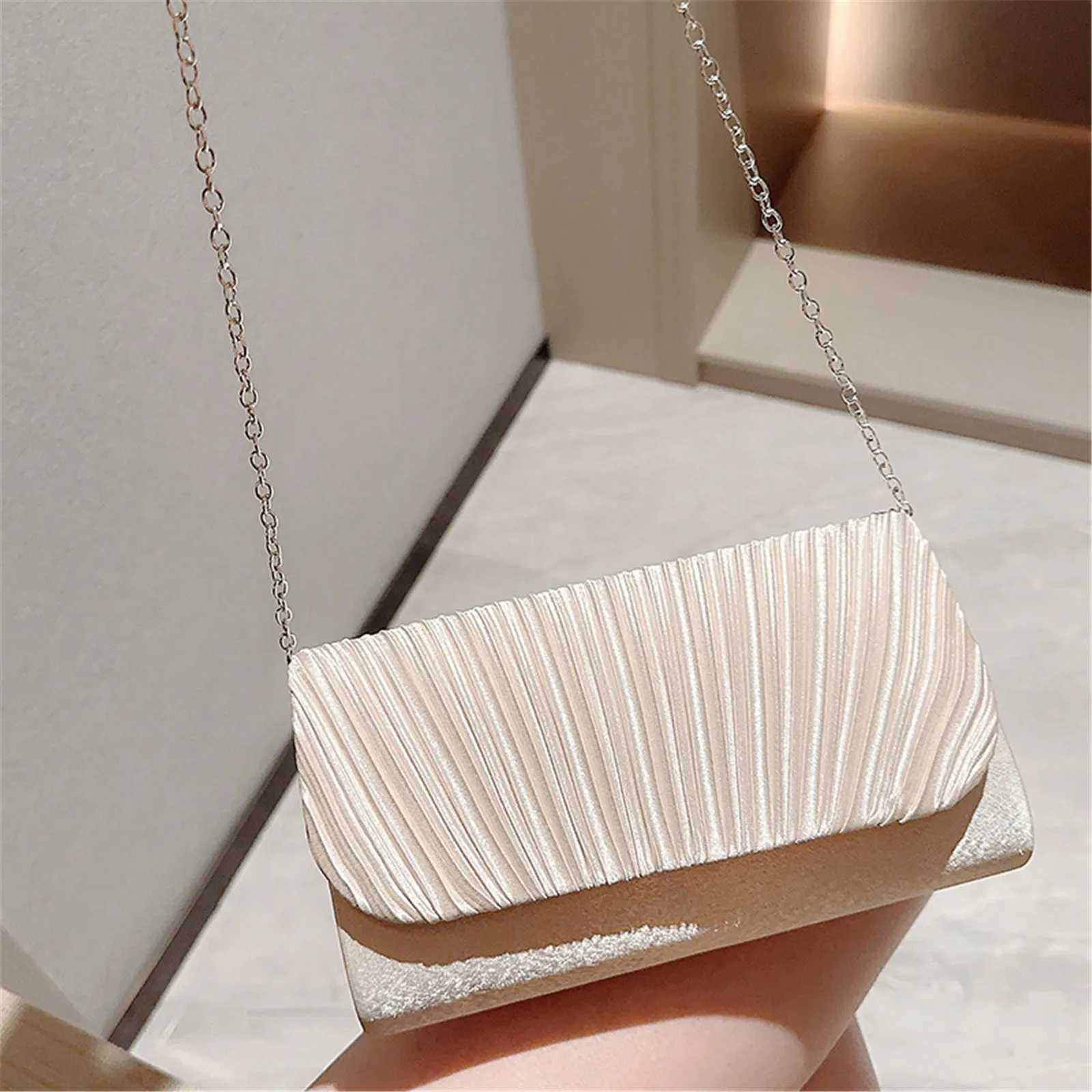 Women Evening Clutch Bags Elegant Luxury Female Silver-Black-White Clutch Wedding Purse Party Handbag Ladies Chain Shoulder Bags Z250220