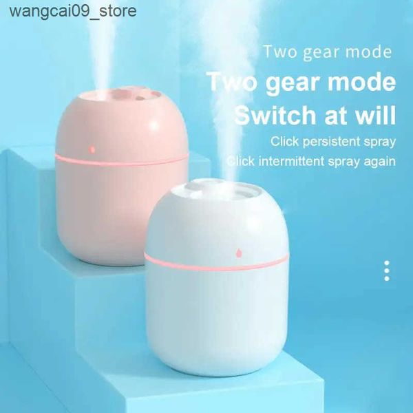 Humidifiers 220ML USB Air Humidifier Portable LED Lamp Mini Atomization Diffuser Car Purifier Aroma Anion Mist Maker With LED Night Light J2