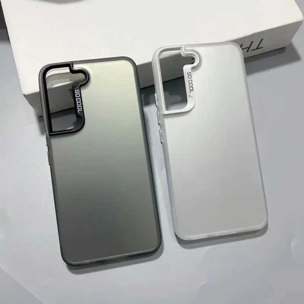 Suitable for S24 shell Galaxy S23 S22 S21 S20 S23 FE S21 FE S20 FE S20 Plus+phone cover luxurious metal aurora skin matte cover M241209