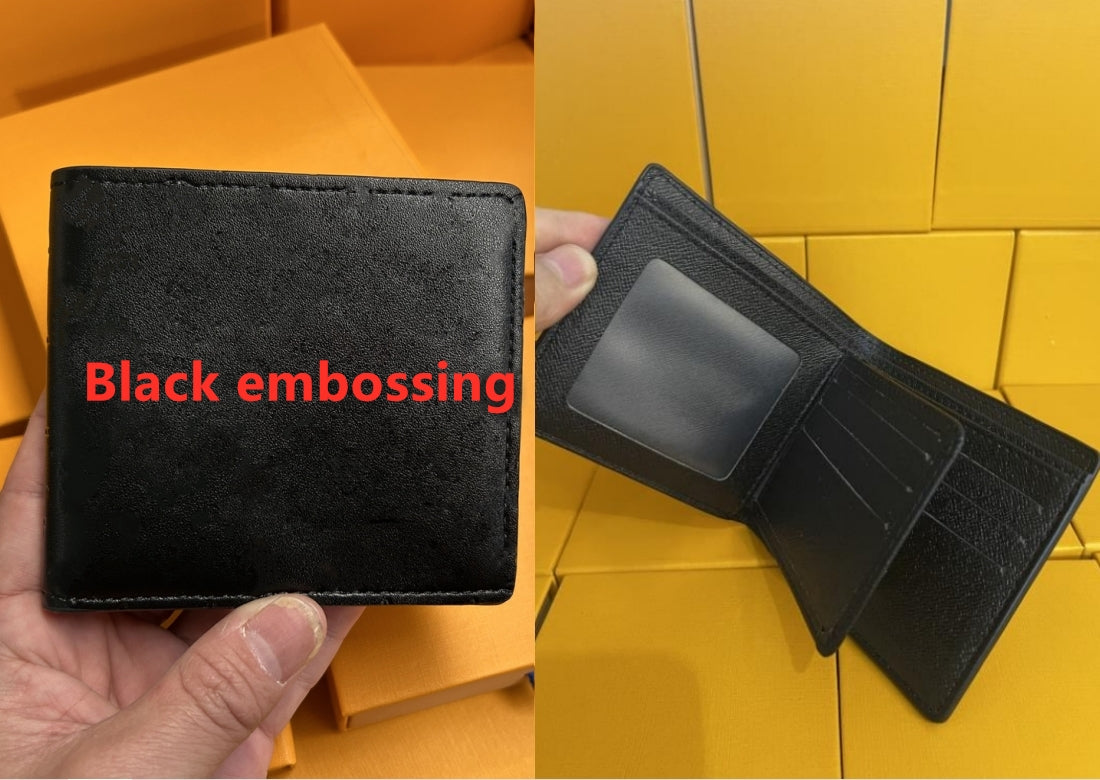 High quality Designers Luxury Genuine Leather Wallets Fashion Designer Wallets Retro Handbag For Men Classic Card Holders Coin Purse Famous Clutch W