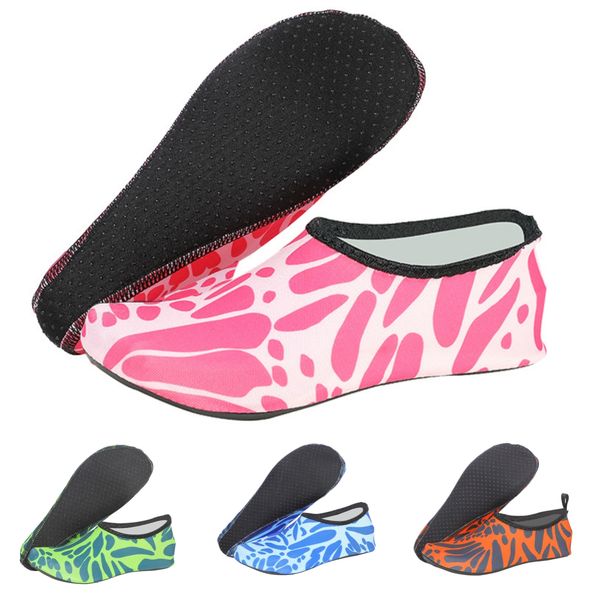 Men women Water Beach swimming socks trainers pink 95 95s Multi prints Anti slip fitness Yoga Dance surf Diving Underwater training shoes