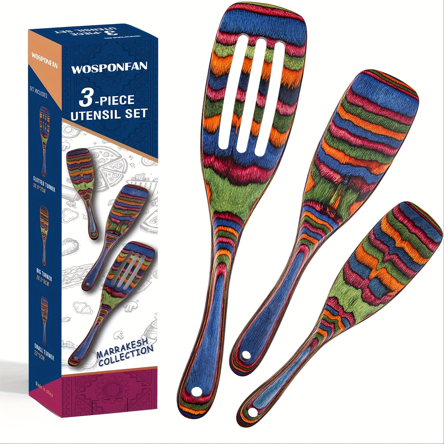 TEMU Kitchen Utensils Set, Pakkawood Kitchen Cooking Utensils Set, Set, Wooden Utensils For Cooking, Apartment Essentials Wood Serving Spatula Spoon,