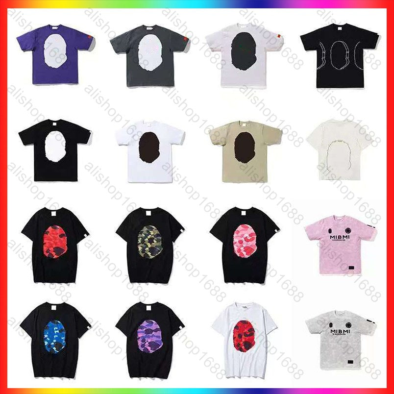 Designer mens t shirts high street graphic t shirts for men summer cotton classic pattern decoration fashion casual short sleeve round neck shark t
