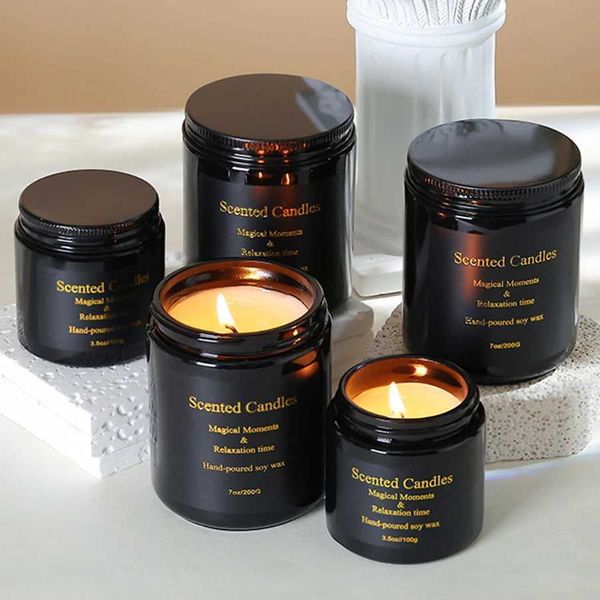 Scented Candle Smokeless aromatherapy candles handmade creative bedroom decoration candle cup handheld gift box H250113
