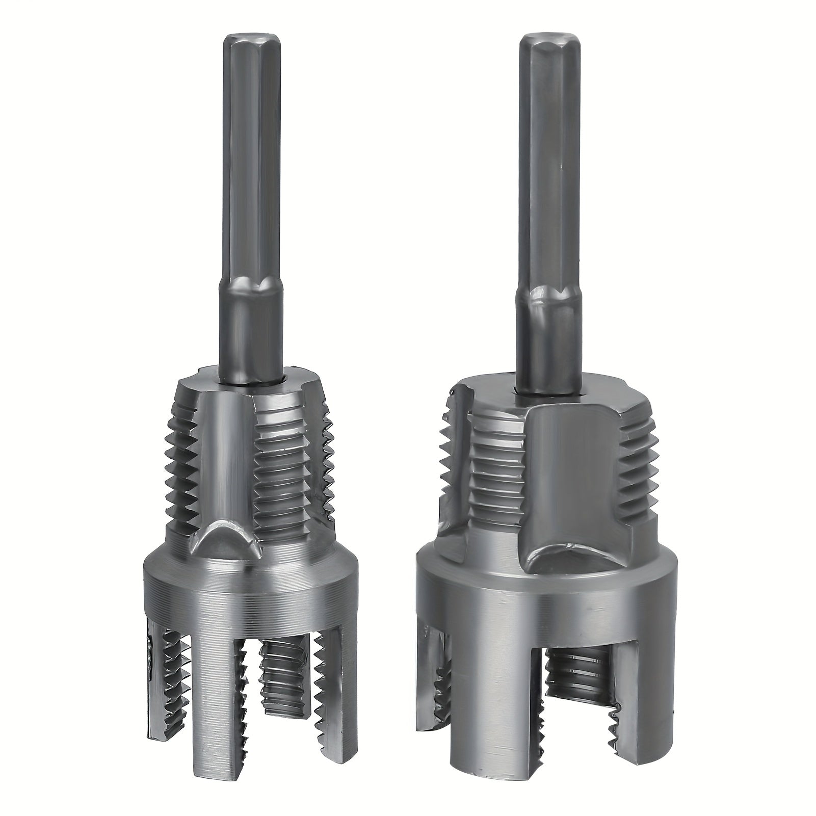 TEMU Heavy-duty 1-2" & 3-4" Pipe Thread Cutting Tool - Multi-functional Internal-external Re-threading Tool With Ergonomic Handle For Home Plumbing,