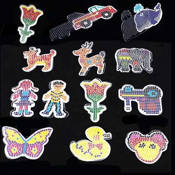 5mm Beads Pegboard 1pcs Template Iron Beads for Kids Hama Beads Diy Puzzles High Quality Perler Beadbone Handmade Gift Toy LX241024