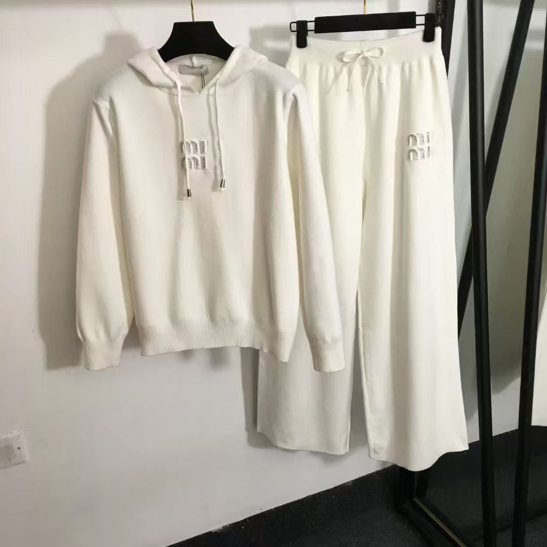 Women&#039;s Two Piece Pants Sets For Women Fashion Solid Color Casual Wide-leg Short Sleeves Blouses Suits Elegant Commuting Office