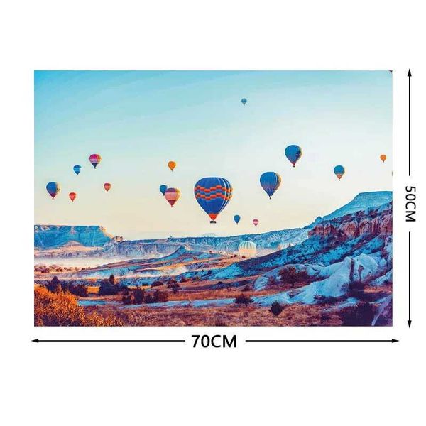 Puzzles 70*50cm Adult Puzzle 1000 Pieces Paper Jigs Puzzles The Cappadocia Famous Painting Series Learning Education Craft Toys Gift